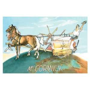  The McCormick Grain Binder on Top of the World 20x30 