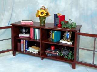 Dark Cappuccino Office Bookcase/TV Console  