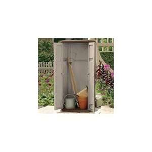  Bronze Vertical Tool Shed   20 Cubic Foot Capacity