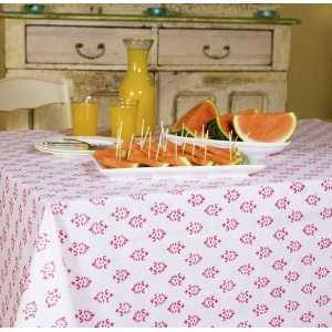  Pink Floral Designer Luxury Tablecloth and Linens (84 X 