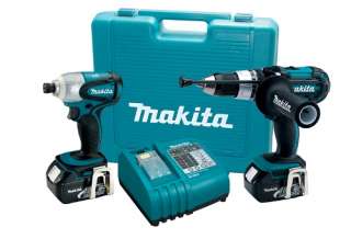 Makita LXT218 18V Cordless LXT Li Ion 2 Tool Combo Kit  