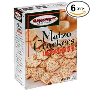 MANISCHEWITZ Matzo Crackers, 8 Ounce Boxes (Pack of 6)  