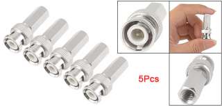 5Pcs Straight Male Jack BNC Connector for Coaxial Cable  