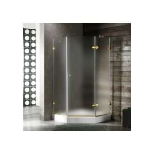  Industries 40x40 Frameless Neo Angle 3/8 Frosted Shower Enclosure 