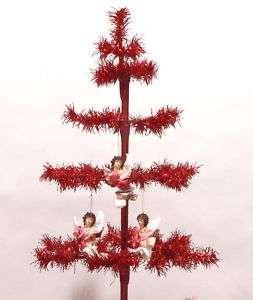 RED CHRISTMAS ORNAMENT DISPLAY TREE 5  