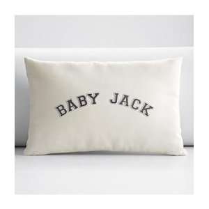 personalized throw pillow cover with varsity letter