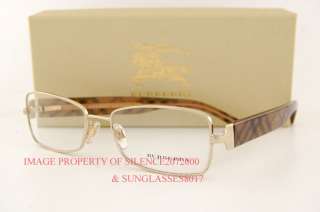 Brand New BURBERRY Eyeglasses Frames BE 1168 1002 GOLD 100% Authentic 