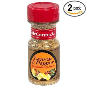 McCormick Seasoning Salt, Lemon & Pepper, 3.5 Ounce Unit (Pack of 12 