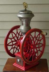ANTIQUE DOUBLE WHEEL SWIFT MILL COFFEE GRINDER NO. 14  