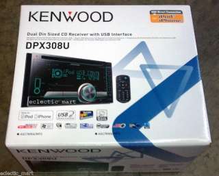 NEW KENWOOD DPX308U 2 DIN CD/USB//IPOD RECEIVER 2011 19048173782 