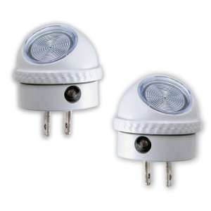  Automatic Swivel Sensor Night Light Plug In LED Pk of 2 