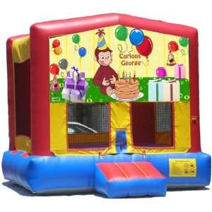  Curious George 01 Bounce House Inflatable Jumper Art Panel 