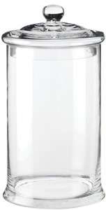 11 Round Glass Lidded Apothecary Jar Kitchen Storage  