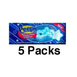 Peeps Sugar Free Marshmallow PEPPERMINT Stars, 3 Stars per Package 