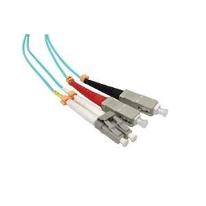  Fiber Patch Cable, LC SC Multimode, Duplex, 50/125, 10 Gig 