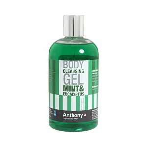 Anthony Logistics for Men Body Cleansing Gel, Mint & Eucalyptus, Mint 