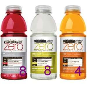 Glaceau Vitamin Water Zero Mix Variety 20 Pack 20fl Oz Each, Blueberry 