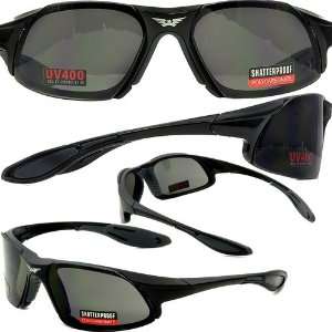  Cobra Safety Glasses Black Frame Smoke Lenses