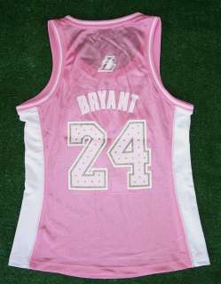 Kobe Bryant #24 Lakers Pink Jersey Adidas Womens Small  
