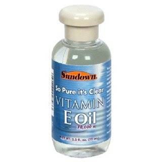 Sundown Vitamin E Oil, 70,000 IU, 2.5 Ounces (Pack of 3) by Sundown