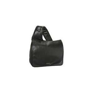  Bisadora Black Glazed Leather Messenger