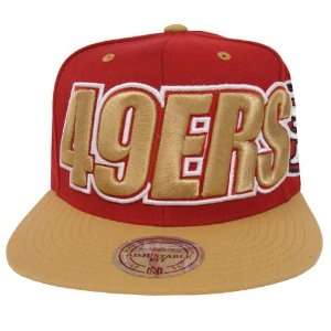   49ers Mitchell & Ness Big Block Snapback Cap Hat 