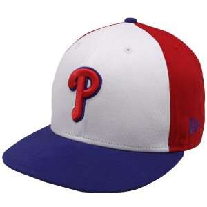   Era Philadelphia Phillies Royal Blue Red Block Snapback Adjustable Hat