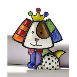  Romero Britto Mini Dog with Crown, Royalty, by Giftcraft 