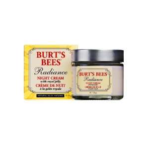  Burts Bees Night Creme, Radiance, with Royal Jelly, 2 oz 