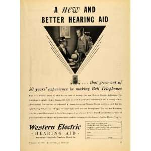  1932 Ad Graybar Electric Western Electric Hearing Aid 