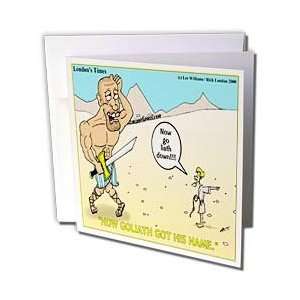  Religion Heaven Hell Cartoons   How Goliath Got His Name   Greeting 