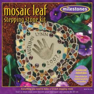 Mosaic Leaf Stepping Stone Kit New 601950114559  