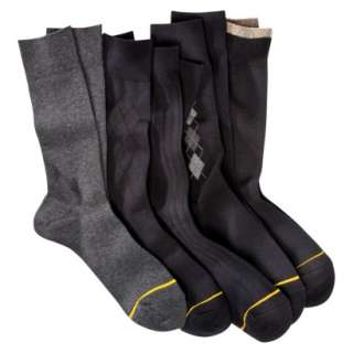 Auro® a GoldToe Brand Mens 5PK Socks   Black.Opens in a new window