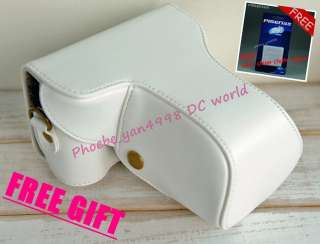 Leather Case Bag Panasonic LUMIX DMC GF3 GF 3 14 42mm 14 45mm Lens 