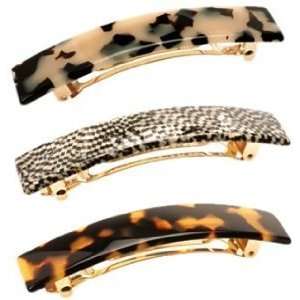  France Luxe Classic Rectangle Barrette Beauty