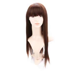    HDE (TM) Long Medium Brown Straight Hairstyle Wig Toys & Games