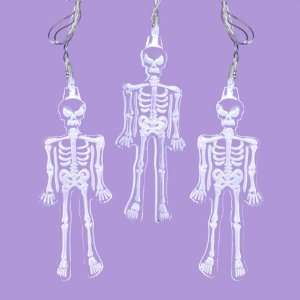   and Clear Skeleton Halloween Lights   Silver Wire