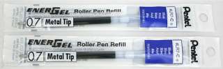 Pk Pentel EnerGel Rollerball Pen Refills BLUE Med  