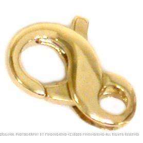 14K Gold Infinity Lobster Clasp 11.5mm  