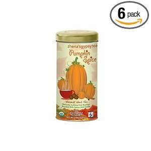 Zhenas Gypsy Tea Pumpkin Spice, 22 Bag (Pack of 6)  