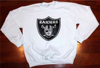 Los Angeles Raiders Crewneck Sweater Sweat SHirt Bo Jackson OG 