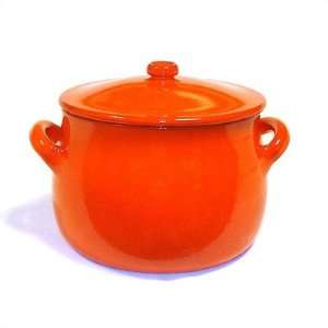   Pot with Lid in Orange Heat Diffuser Heat Diffuser