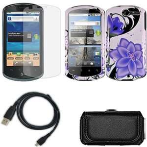  iFase Brand Huawei U8800/Impulse 4G Combo Violet Lily 