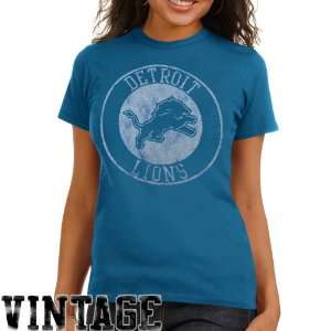 Detroit Lions T Shirt  Junk Food Detroit Lions Ladies Circle Vintage 