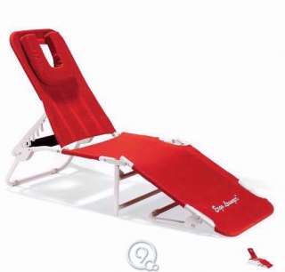 Ergonomic Beach Lounger Massage Sun Pool Beach Chair headrest pillow 
