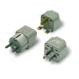  Lewis N. Clark Americas Grounded Adapter Plug [Set of 2 