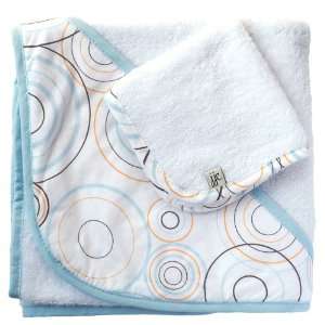  Blue Bullseye Hooded Towel Baby
