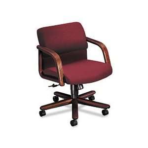   2900 Series Mid Back Swivel/Tilt Chair with Wood Arms