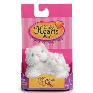  Only Hearts Pets  Mama/Baby  Fluffy White Cats Toys 