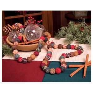  Rag Ball Garland Holiday Home Decor Rag Ball Garland 